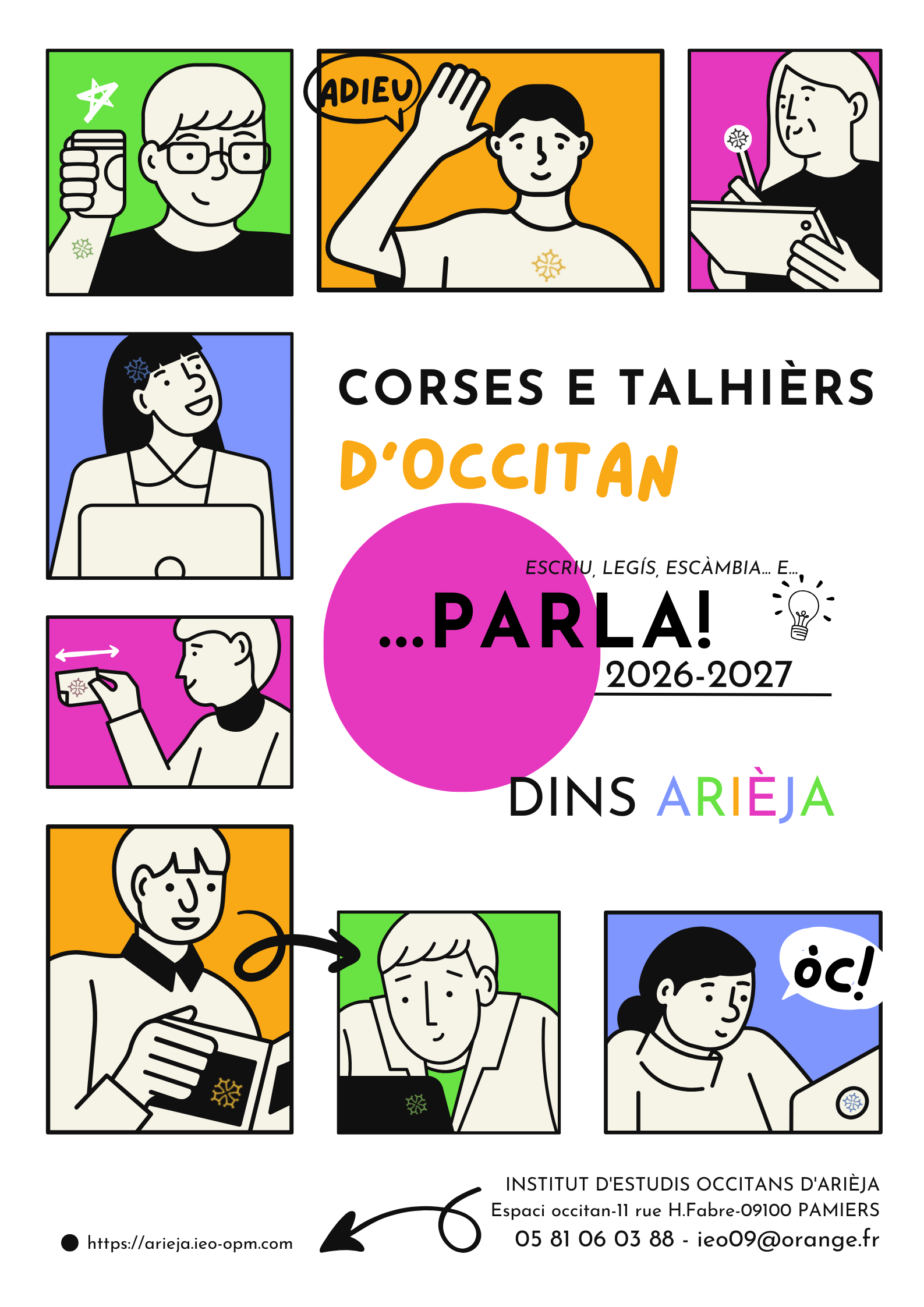 Plaqueta corses e talhièrs Arièja 2026-2027 Plaqueta corses e talhièrs Arièja 2026-2027